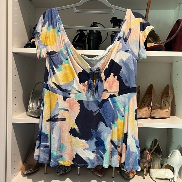 Off shoulder Colorful blouse - Picture 3 of 7